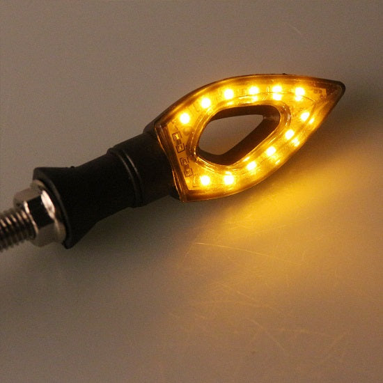 Paire de clignotants 12 LED Moto Scooter Quad Universel orange