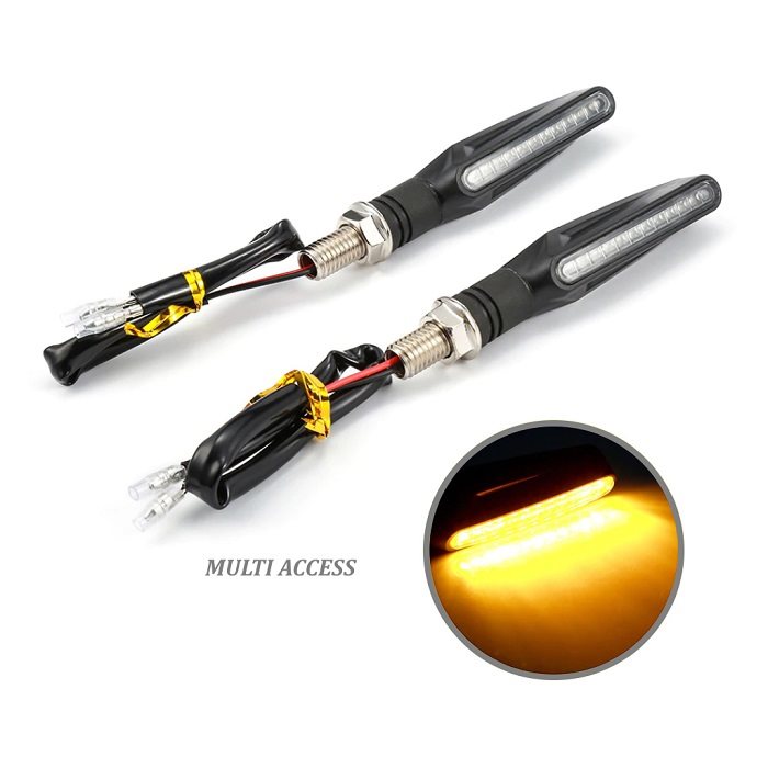 2x Clignotants 12 LED ambreorange 12V Moto Scooter Quad Universel 1