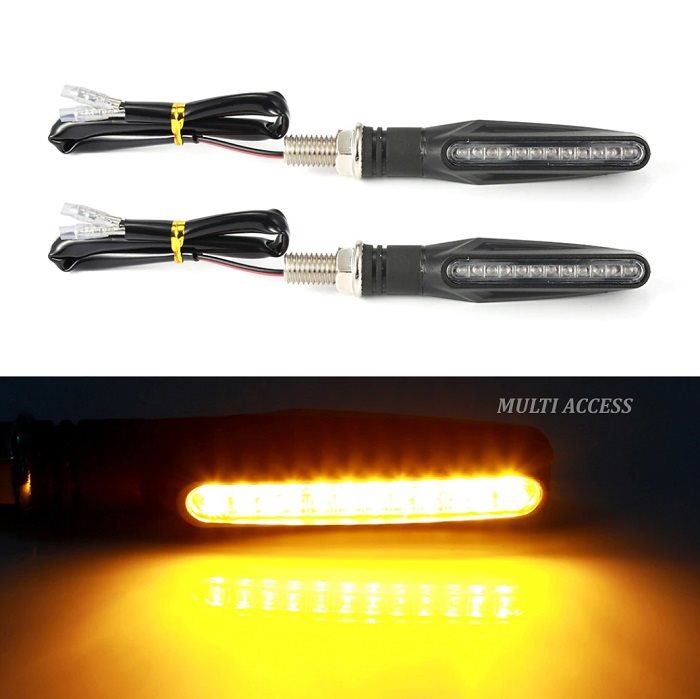 2x Clignotants 12 LED ambreorange 12V Moto Scooter Quad Universel 2