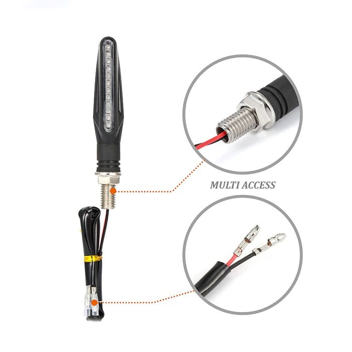2x Clignotants 12 LED ambreorange 12V Moto Scooter Quad Universel 3