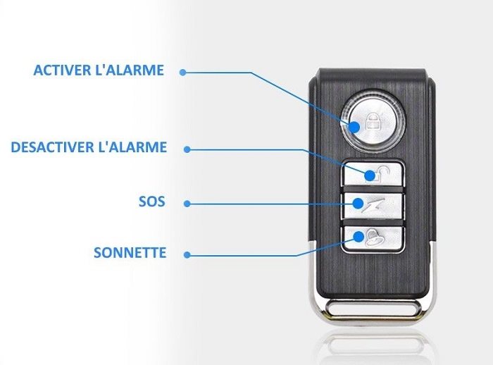 Alarme maison sécurité anti-effraction détecteur d'ouverture porte et fenêtre 3