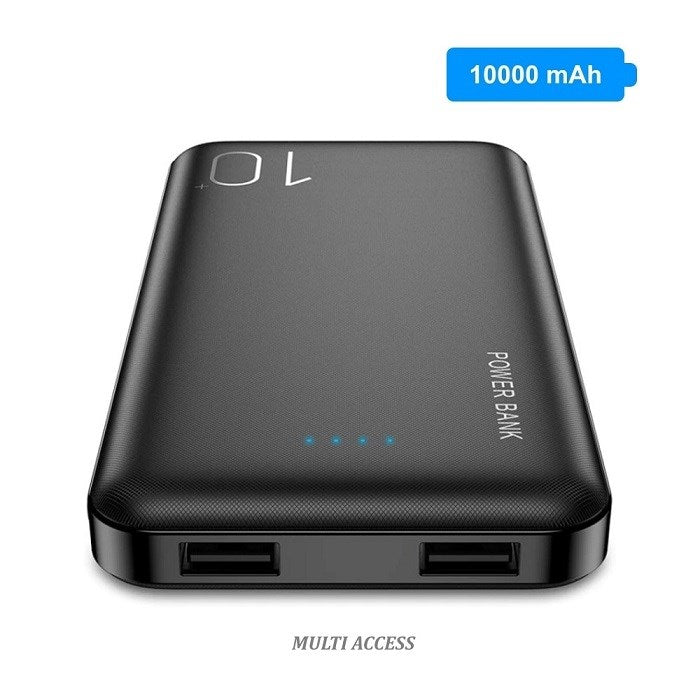 Batterie Externe, Powerbank, Chargeur Portable, Batterie de Secours 10000 mAh 2 ports USB(1)