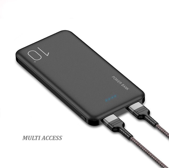 Batterie Externe, Powerbank, Chargeur Portable, Batterie de Secours 10000 mAh 2 ports USB(2)
