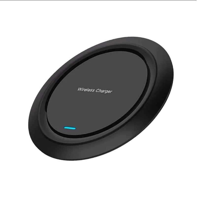 Chargeur sans Fil Rapide 15W Induction + Secteur Noir pour iPhone Samsung Xiaomi Google