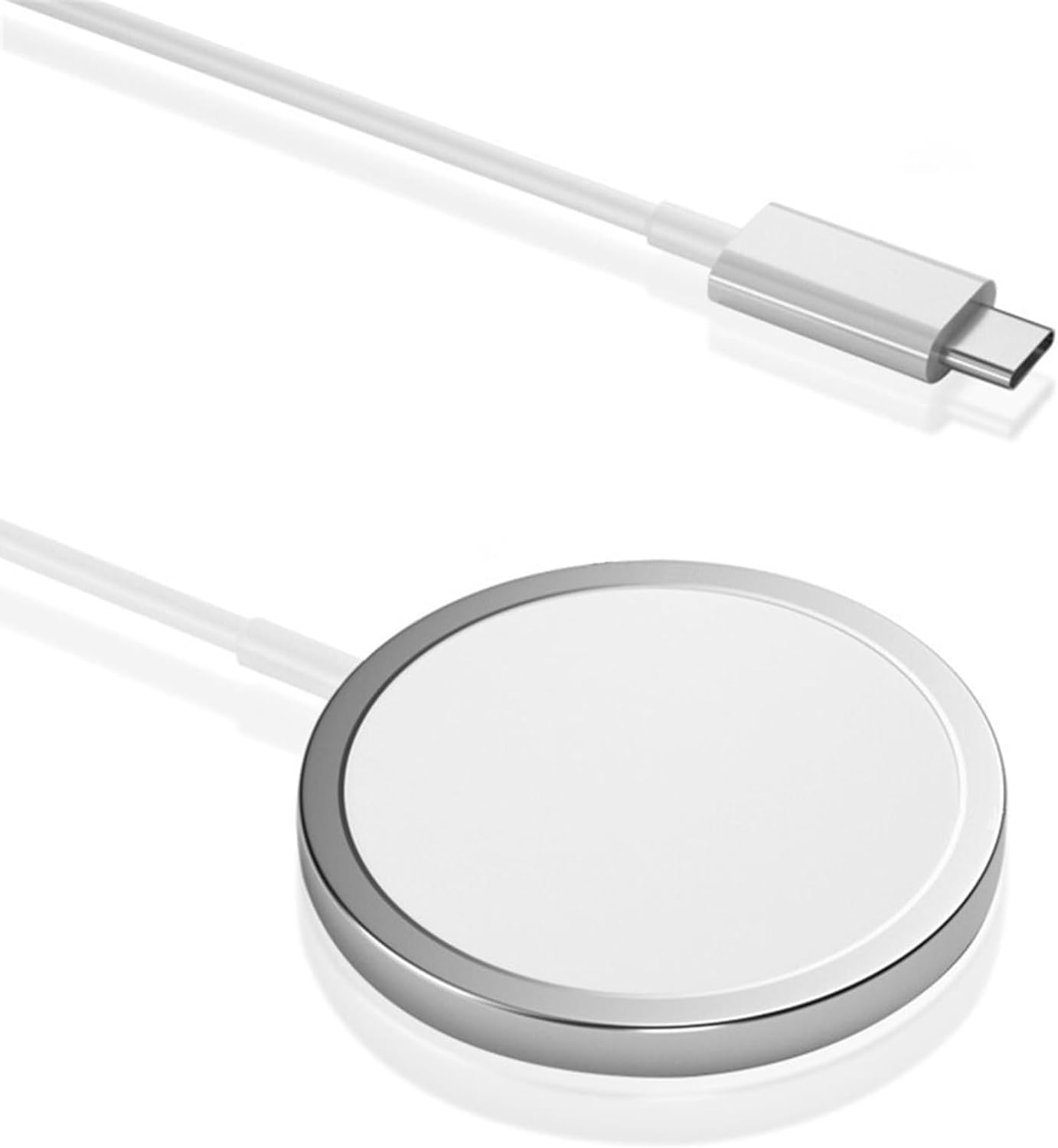Chargeur sans fil + Secteur Compatible Magsafe 15W USB-C pour IPhone 15 14 13 12 11