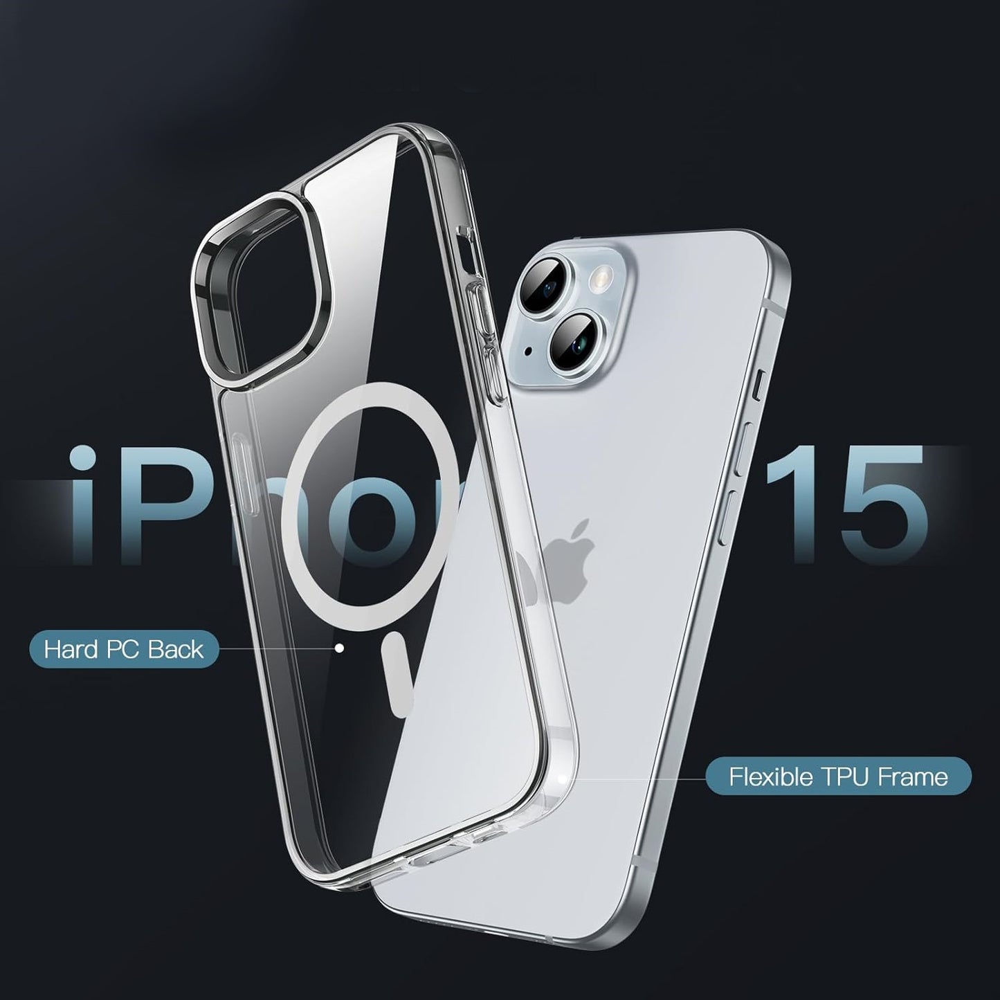Coque Magnétique Magsafe iPhone 15 14 13 12 Pro Max Mini Antichoc
