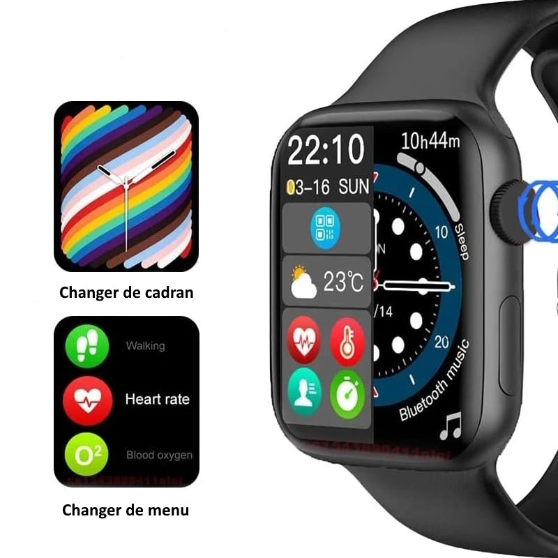 Montre Connectée Homme Femme Intelligente Sport Appel Bluetooth Android iOS