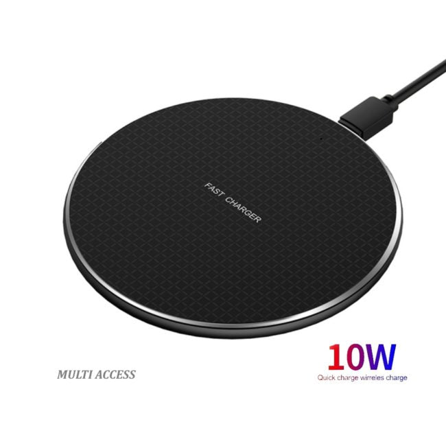 Nouveau Chargeur sans fil induction 10W Rapide iPhone 11/X/XS/XR Samsung S9/S10 Huawei