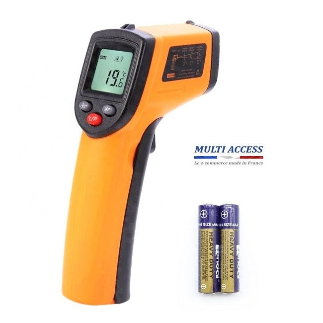 Thermomètre Infrarouge laser IR mesure température -50°C à 400°C 01