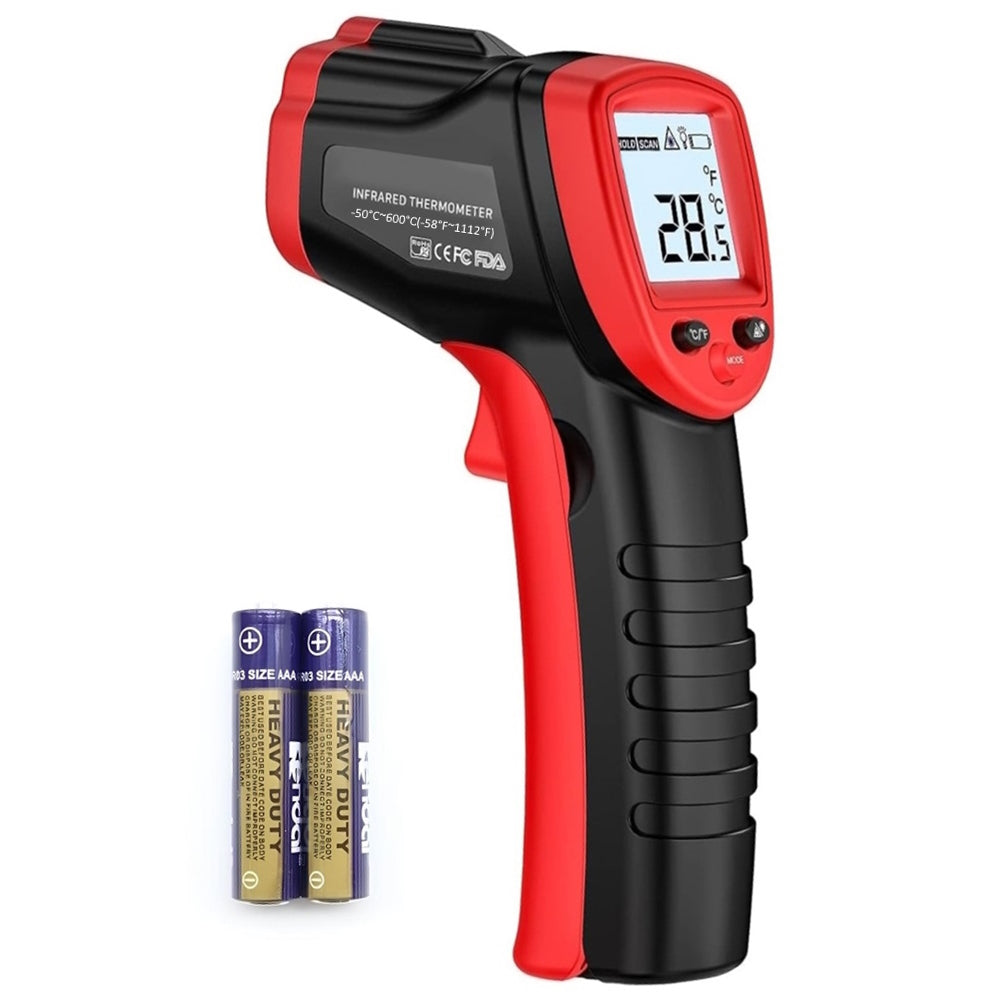 Thermomètre Infrarouge laser IR sans contact -50°C à 600°C industriel + Piles