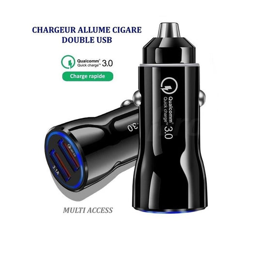 Chargeur allume cigare rapide double USB universel voiture 1