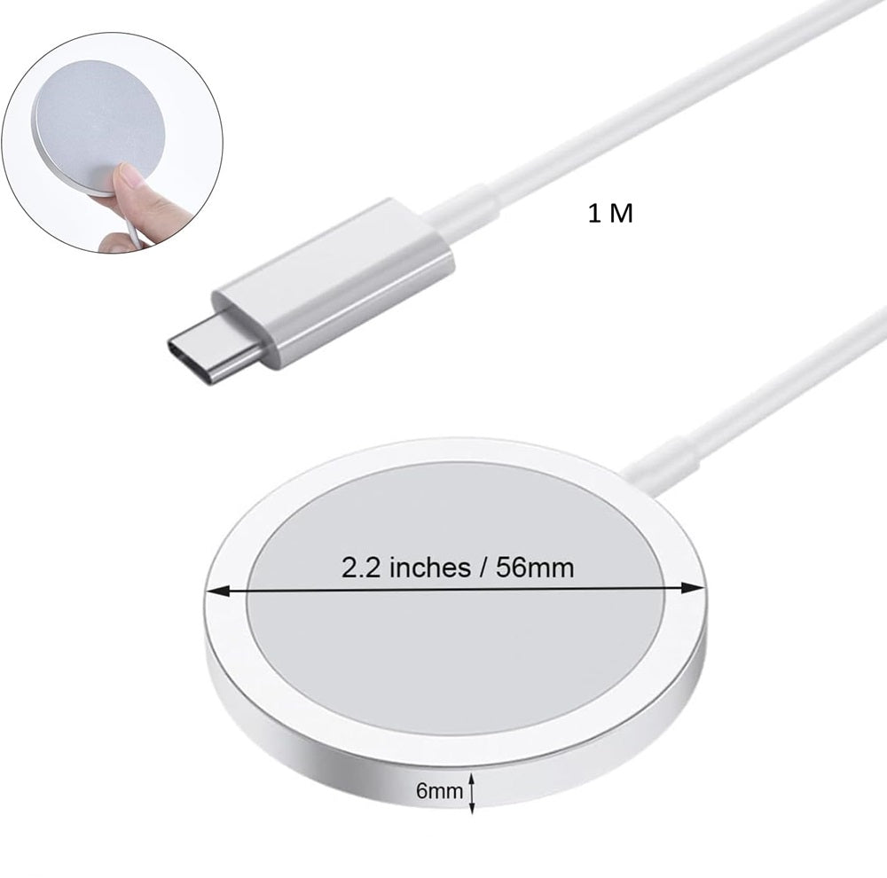 Chargeur sans fil MagSafe magnétique 15W USB-C pour IPhone 15 14 13 12 11