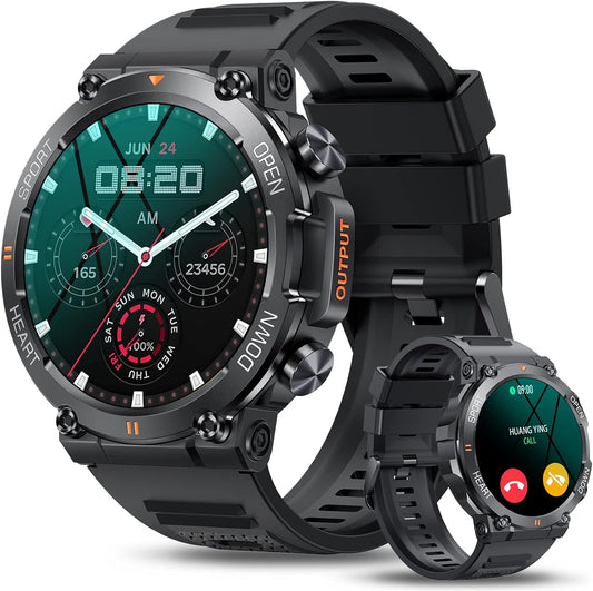 Montre Connectée Homme Smartwatch Intelligente Sport 1.39 HD Étanche Android iOS