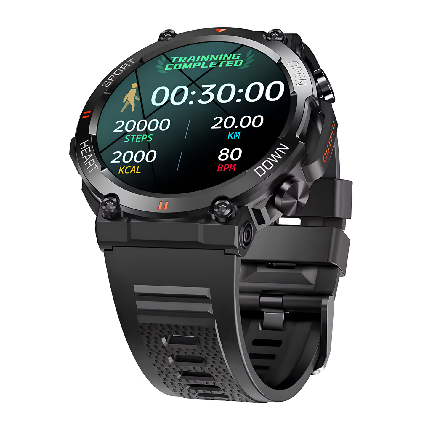 Montre Connectée Homme Smartwatch Intelligente Sport 1.39 HD Étanche Android iOS