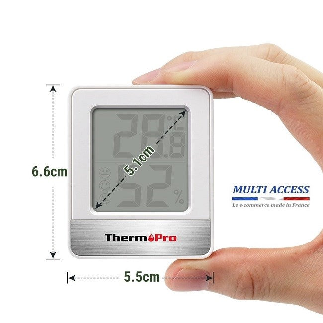 Petit Thermomètre Hygromètre Intérieur Numérique sans fil ThermoPro TP49