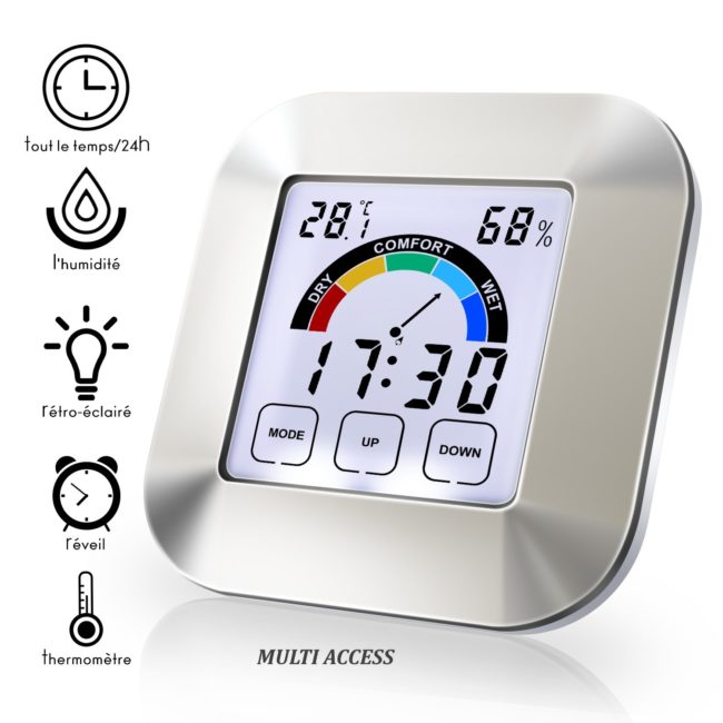 Thermomètre hygromètre numérique température humidité 1