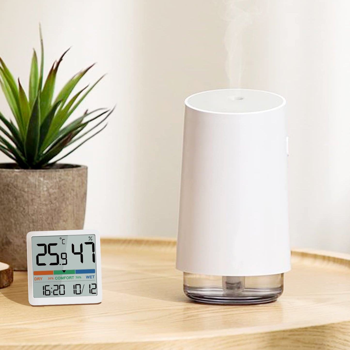 Thermomètre Hygromètre d'intérieur numérique moniteur de température / humidité