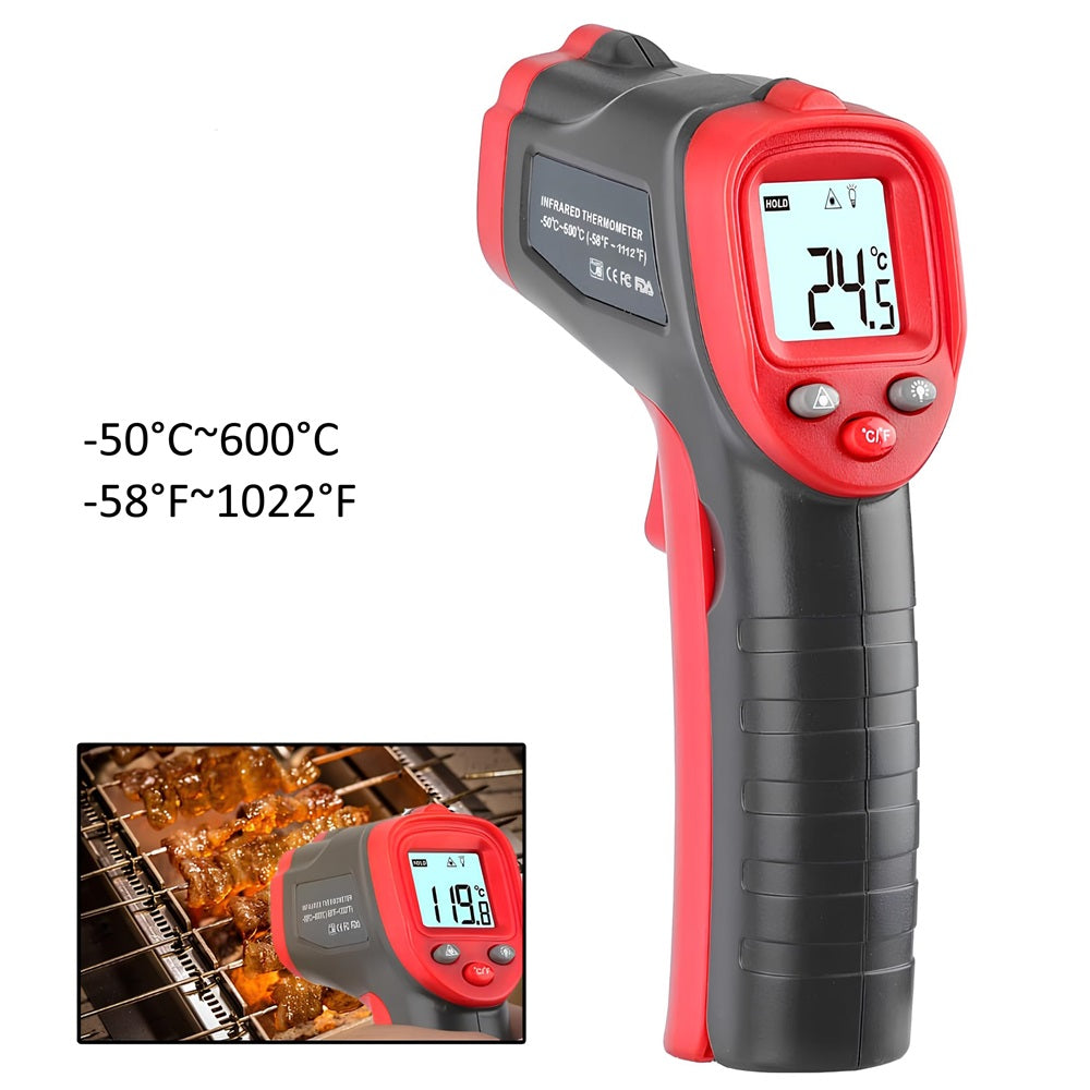 Thermomètre Infrarouge laser IR sans contact -50°C à 600°C industriel + Piles
